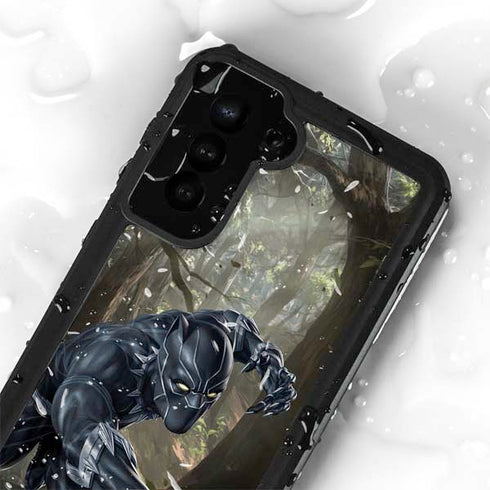 Marvel Black Panther In the Jungle Galaxy S24 Plus Waterproof Case